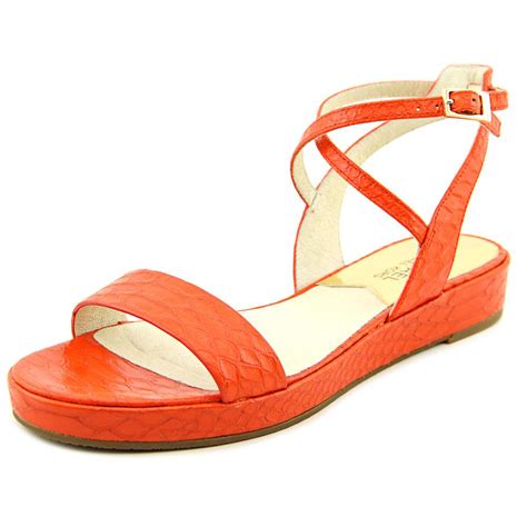 orange michael kors sandals